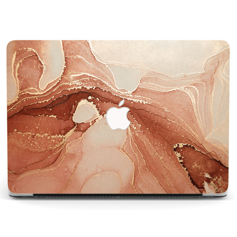 Designer Case - Brown Marble for MacBook - Zoodle Laptop hard cases