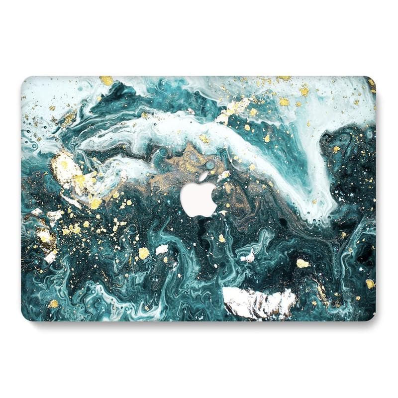 Designer Case - Green Sea Marble for MacBook - Zoodle