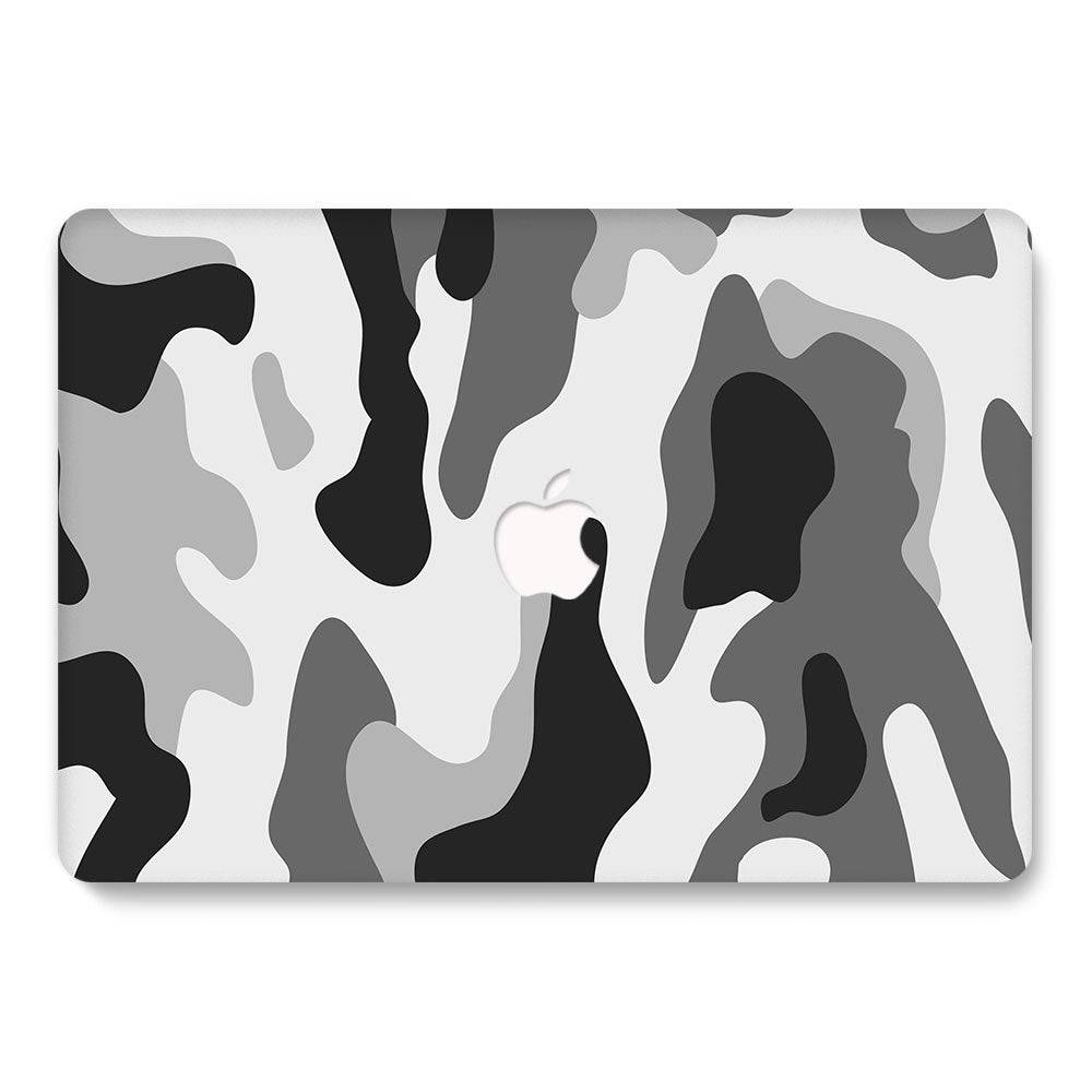 Designer Case - Grey Shaded Camo for MacBook - Zoodle Laptop hard cases