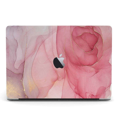Designer Case - Pink Rose Flow Marble for MacBook - Zoodle Laptop hard cases