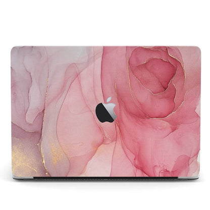 Designer Case - Pink Rose Flow Marble for MacBook - Zoodle Laptop hard cases