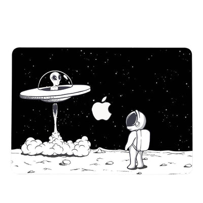Designer Case - Visitors in Space for MacBook - Zoodle Laptop hard cases