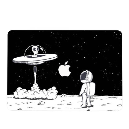 Designer Case - Visitors in Space for MacBook - Zoodle Laptop hard cases