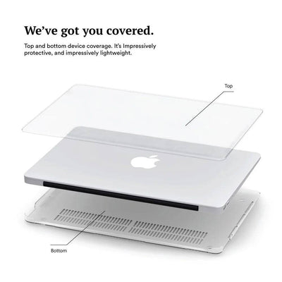 Protective Case for MacBook - Frosted Clear Matte - Zoodle Laptop hard cases
